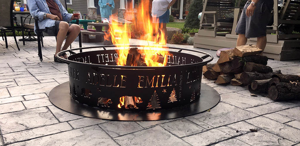 Tpc N Smore Custom Campfire Rings, Standard Campground Fire Pit Size